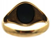 9ct Gold Signet Ring set with a Bloodstone
