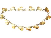 Norwegian Mid 20th Century Silver & White Enamel Necklace by Ivor T Holth