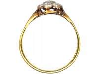 Edwardian 18ct Gold & Platinum, Diamond Daisy Cluster Ring