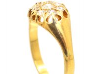 Edwardian 18ct Gold Diamond Cluster Ring