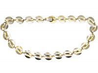 Mid 20th Century Silver & White Enamel Double Leaf Necklace by Willy Winnaes for David Andersen