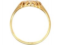 Edwardian 18ct Gold Diamond Cluster Ring