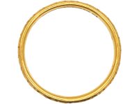 Edwardian 22ct Gold Wedding Ring with Flower Detail