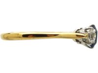18ct Gold, Sapphire & Diamond Three Stone Ring