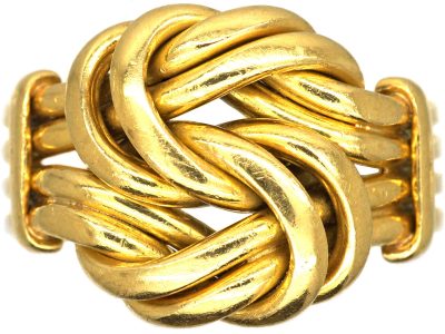 Edwardian 18ct Gold Knot Ring