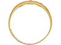 Victorian 18ct Gold Three Stone Diamond Gypsy Ring