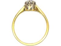 18ct Gold & Platinum, Diamond Solitaire Ring