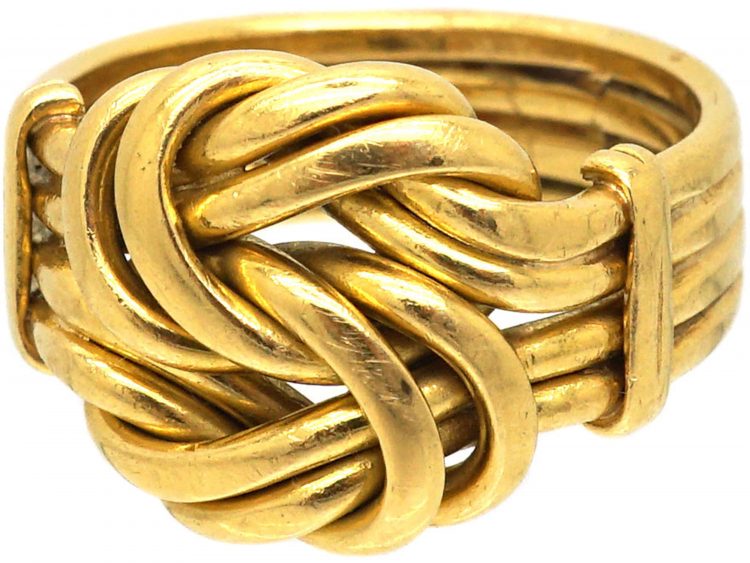 Edwardian 18ct Gold Knot Ring