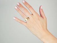 Edwardian 9ct Gold Signet Ring with Hinged Hidden Locket