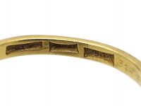 Art Deco 18ct Gold & Platinum, Sapphire & Diamond Ring