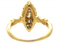 Victorian 18ct Gold Marquise Ring set with Diamonds