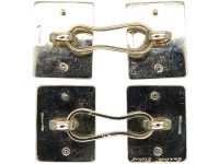 Cartier 18ct Rose & White Gold Royal Coronation Cufflinks 1953 in Original Case
