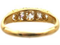Edwardian 18ct Gold, Five Stone Diamond Ring