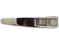 18ct White Gold Ring set with Baguette Diamonds