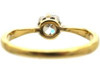 18ct Gold & Platinum, Diamond Solitaire Ring