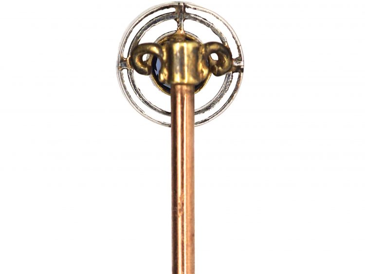 Art Deco Platinum & Sapphire Tie Pin