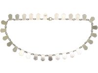 Silver & Blue Enamel Necklace by Volmer Bahner