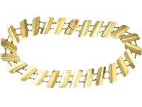 Mid 20th Century Silver & White Enamel Slanting Collar by JB Balruud