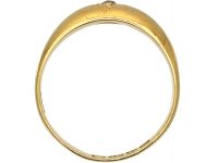 Victorian 18ct Gold, Single Stone Diamond Gypsy Ring