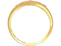 Edwardian 18ct Gold, Three Stone Diamond Gypsy Ring