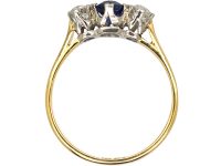 18ct Gold, Sapphire & Diamond Three Stone Ring