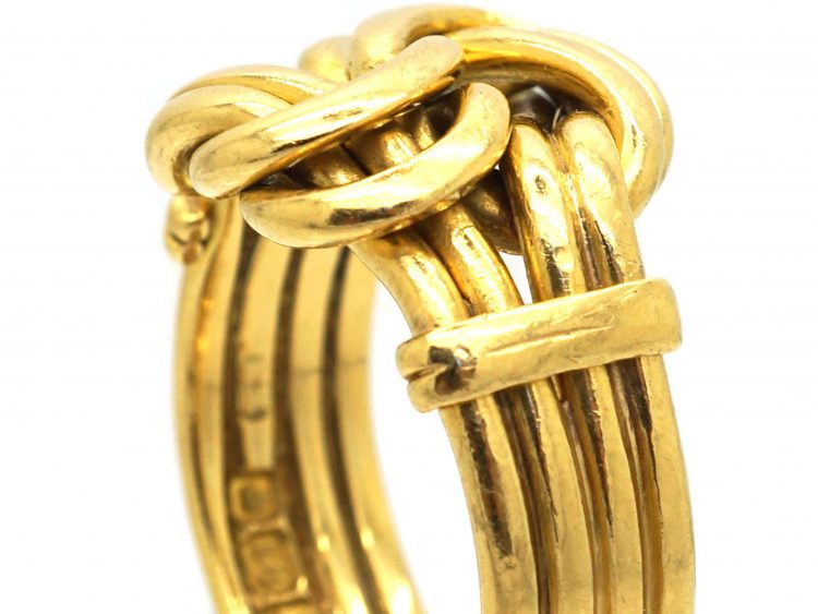 Edwardian 18ct Gold Knot Ring