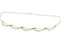 Mid 20th Century Silver & White Enamel Sail Necklace by Aksel Holmsen