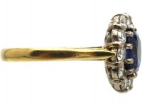 18ct Gold, Sapphire & Diamond Cluster Ring by Deakin & Frances