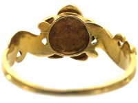 Regency 15ct Gold Turquoise & Diamond Forget Me Not Cluster Ring