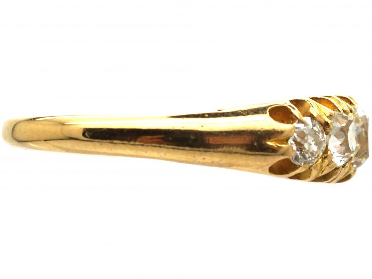 Edwardian 18ct Gold, Five Stone Diamond Ring