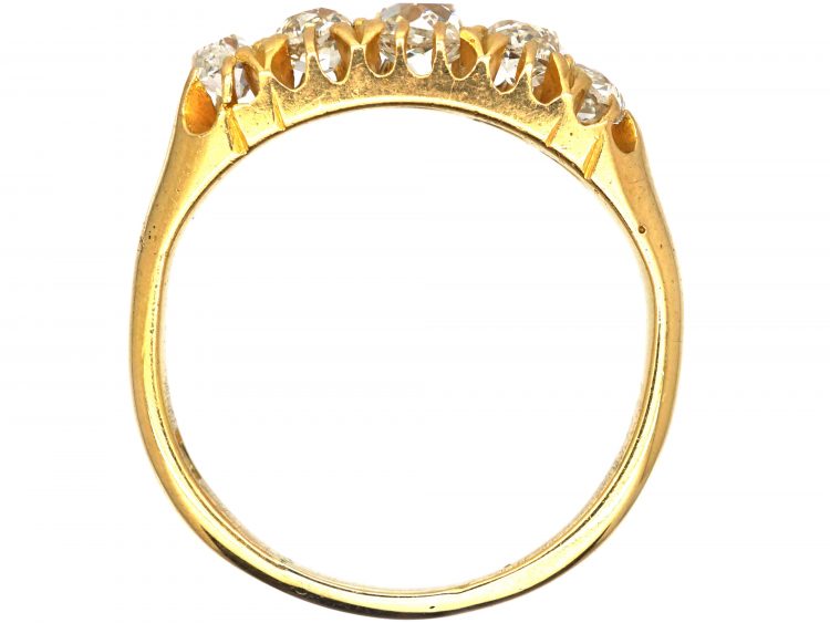 Edwardian 18ct Gold, Five Stone Diamond Ring