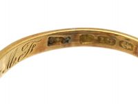 Edwardian 18ct Gold, Opal & Diamond Marquise Ring