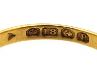 Edwardian 18ct Gold, Four Stone Ruby & Diamond Ring