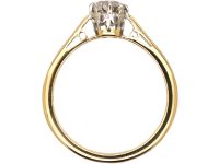 Art Deco 18ct Gold & Platinum, Diamond Solitaire Ring