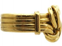Edwardian 18ct Gold Knot Ring