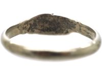 Early Georgian Silver Fede Ring
