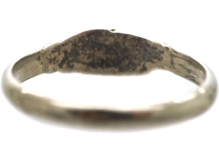 Early Georgian Silver Fede Ring