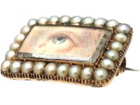 Georgian Eye Brooch