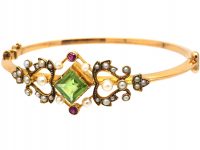 Edwardian 15ct Gold, Suffragette Bangle