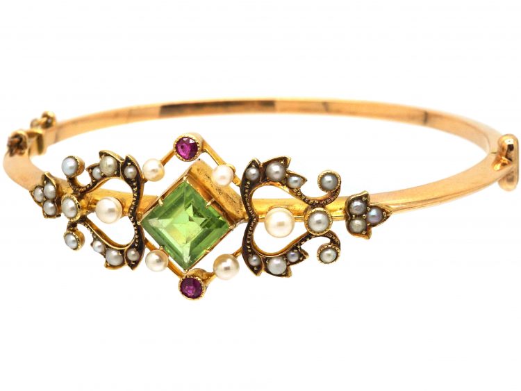 Edwardian 15ct Gold, Suffragette Bangle