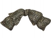 Art Deco Silver & Marcasite Bow Brooch