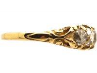 Victorian 18ct Gold, Five Stone Old Mine Cut Diamond Ring