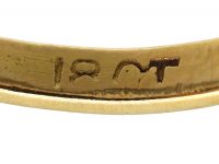 Edwardian 18ct Gold, Sapphire & Diamond Cluster Ring