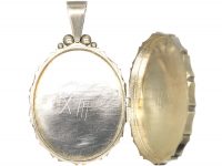 Victorian Silver & Two Colour Gold Overlay Locket