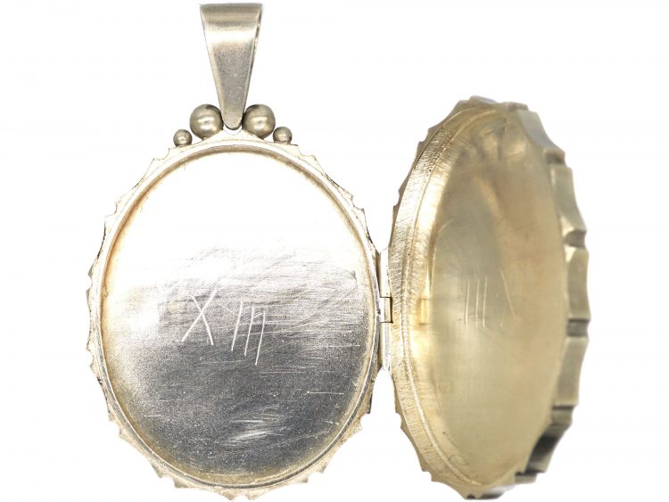 Victorian Silver & Two Colour Gold Overlay Locket