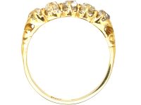 Victorian 18ct Gold, Five Stone Old Mine Cut Diamond Ring
