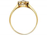 Edwardian 18ct Gold & Platinum, Diamond Daisy Cluster Ring