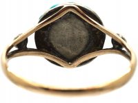 Victorian 9ct Gold, Turquoise Cluster Ring