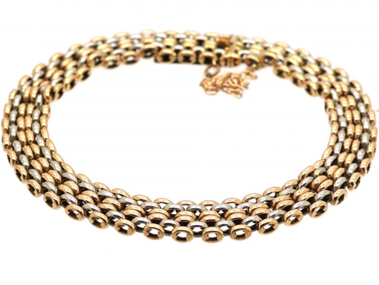 Edwardian 15ct Gold & Platinum Bracelet