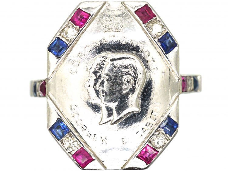 Platinum Coronation Ring for George VI & Elizabeth, the Queen Mother